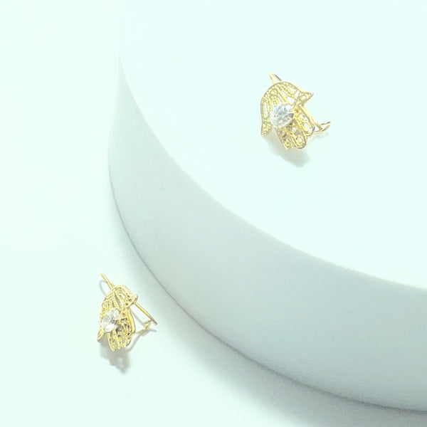 Boucles d'oreilles or 18 carats 1,07 gr
