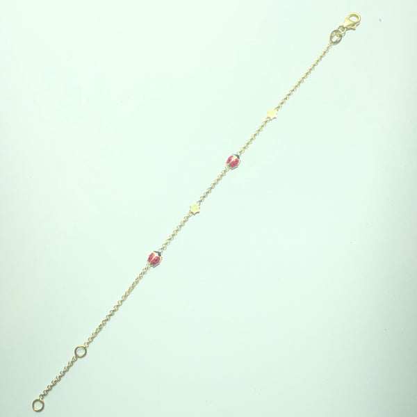 Bracelet coccinelle Or 18 carats 2,03 g