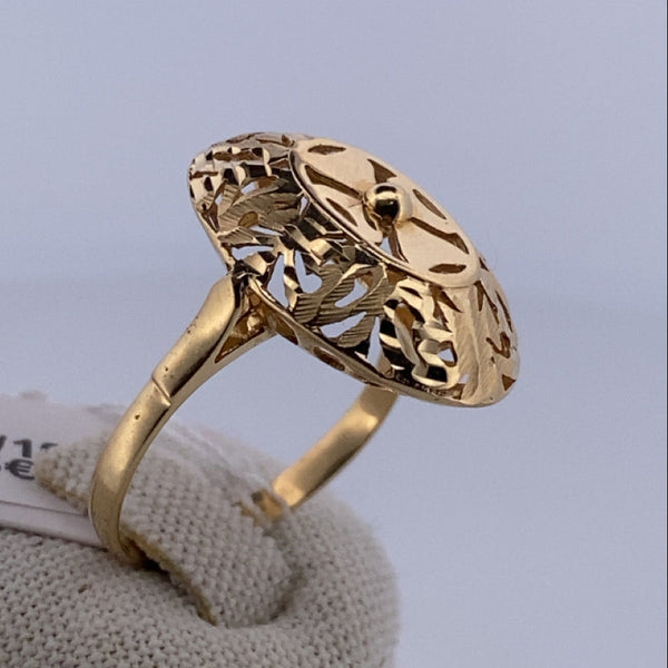 Bague ajourée or jaune 4,1 g