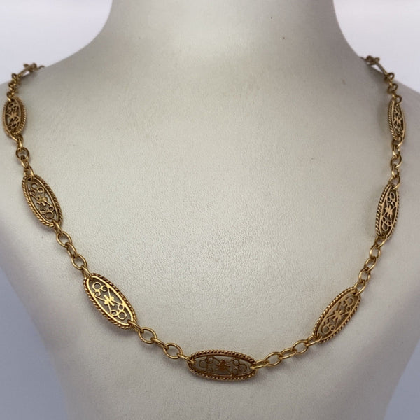 Collier Filigrane or jaune 12,59 g