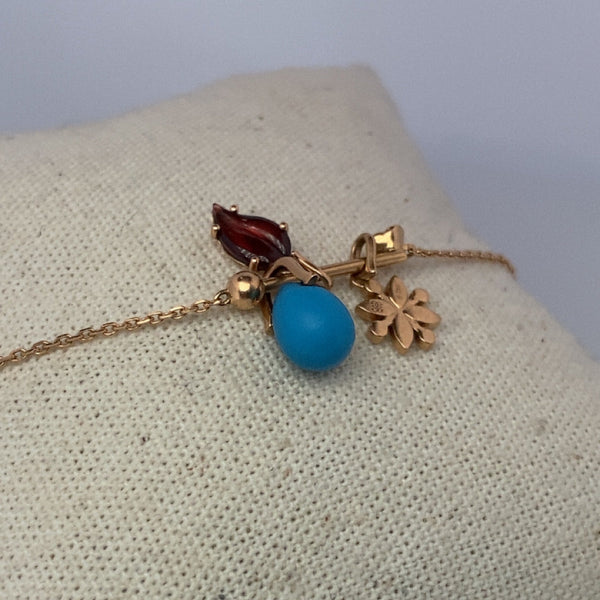 Bracelet Guerin orné de charms or jaune 2,87 g