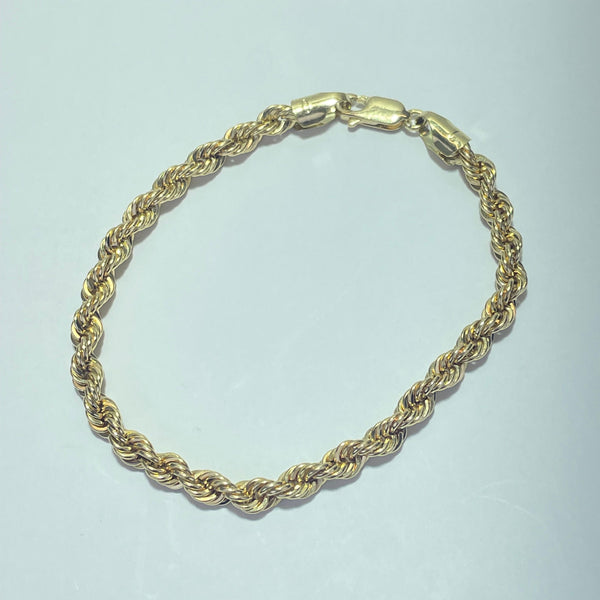 Bracelet torsadé or jaune 4,98 g