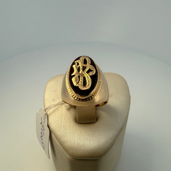 Bague chevalière or jaune 8,11 g