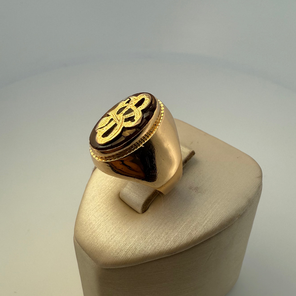 Bague chevalière or jaune 8,11 g