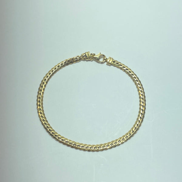 Bracelet maille torsadée or jaune 3,77 g