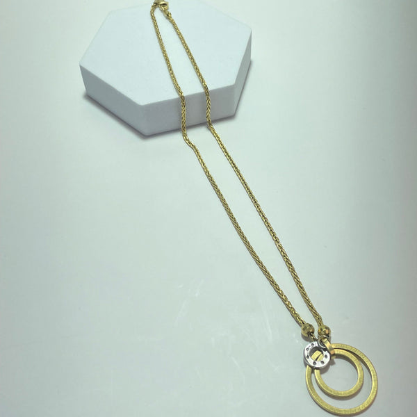 Collier avec pendentif or jaune 9,35 g