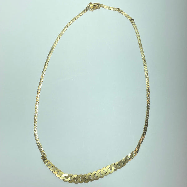 Collier maille gourmette or jaune 14,97 g