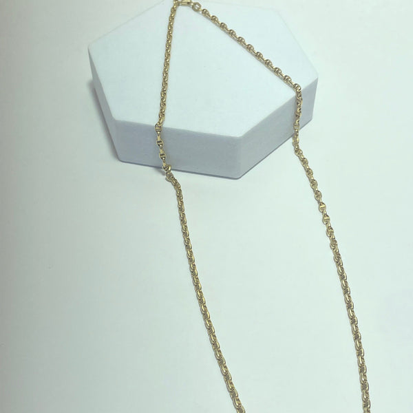 Collier maille marine or jaune 4,18 g