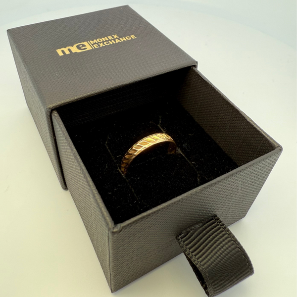 Bague ciselée or jaune 1,82 g