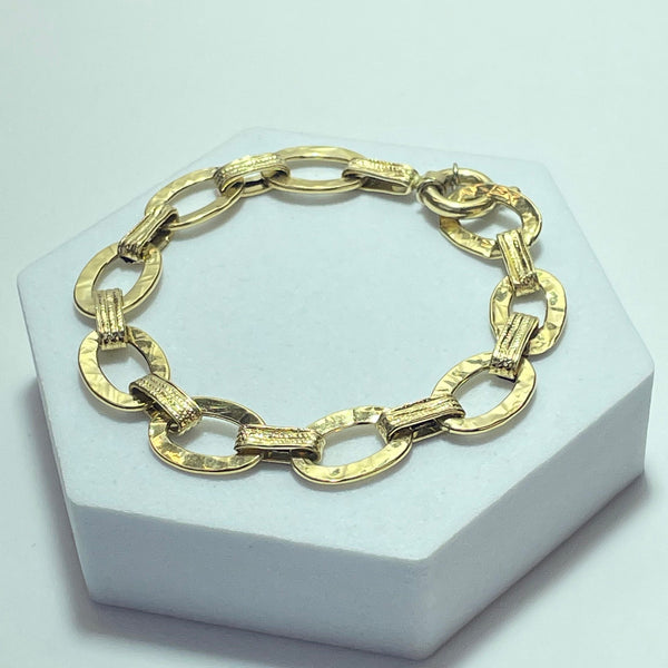 Bracelet avec grosse maille or jaune 5,71 g