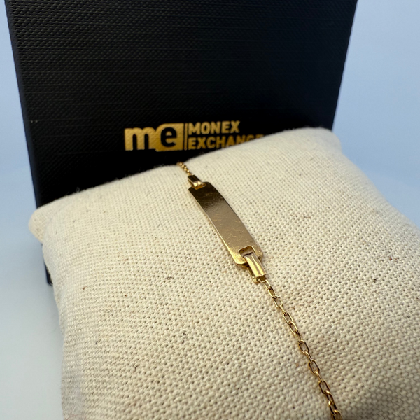 Bracelet identité enfant or jaune 1,8 g