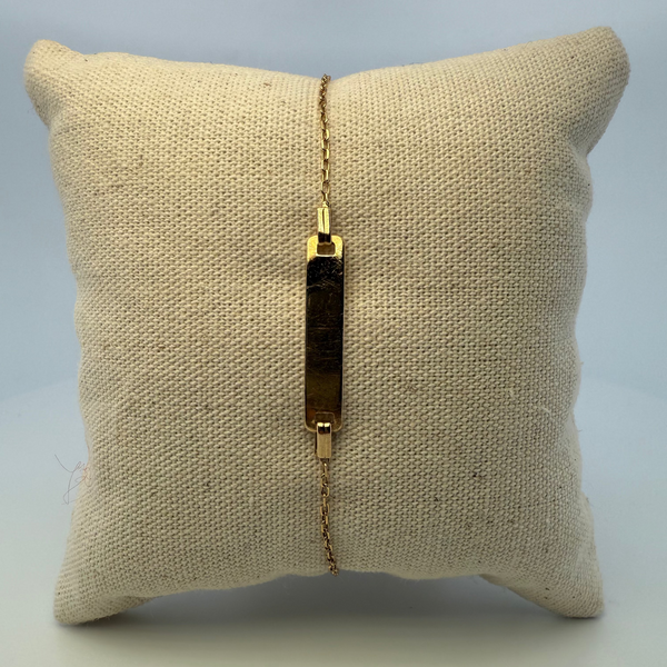 Bracelet identité enfant or jaune 1,8 g