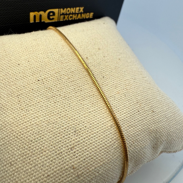 Bracelet maille serpent or jaune 2,43 g