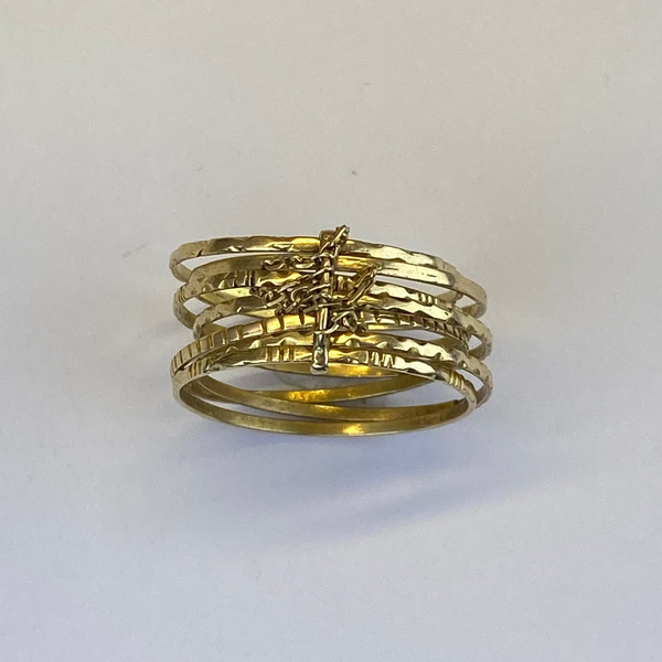 Bague semainier or jaune 5,94 g