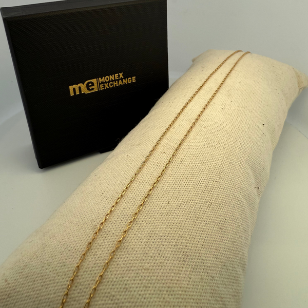 Chaîne fine classique or jaune 2,54 g