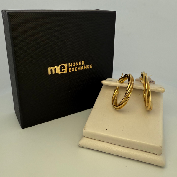 Boucles d'oreilles créoles or jaune 2,15 g