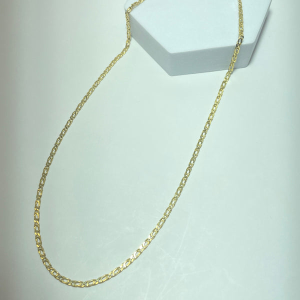 Chaîne maille gourmette or jaune 14K 3,08 g
