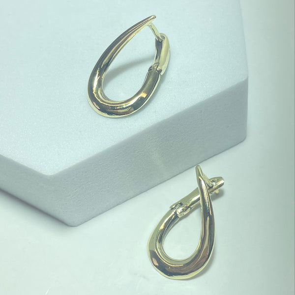 Boucles d'oreilles or jaune 14K 3,88 g