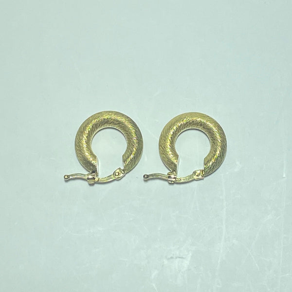 Boucles d'oreilles or jaune 18K 7,83 g