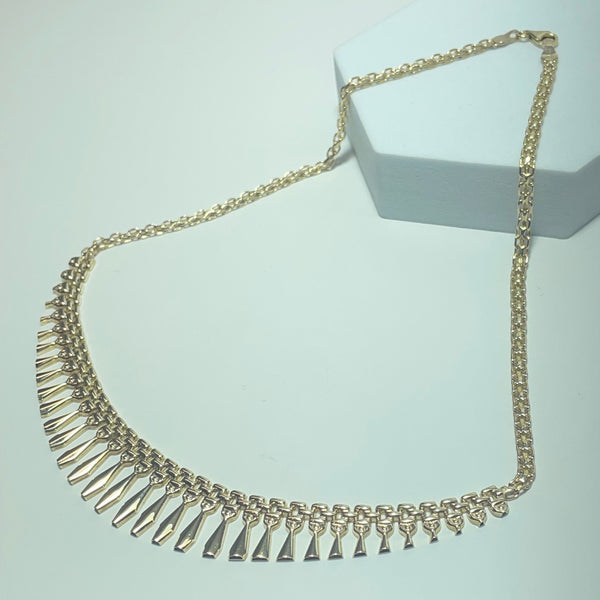 Collier à pampilles or jaune 9K 10,31 g