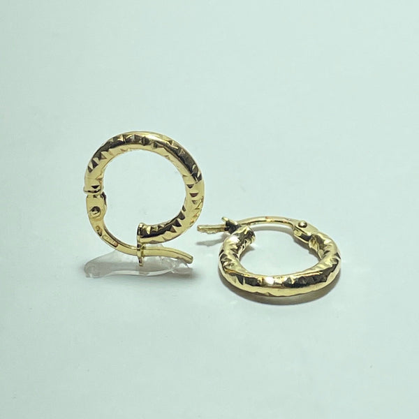 Boucles d'oreilles créoles or jaune 18K 0,99 g