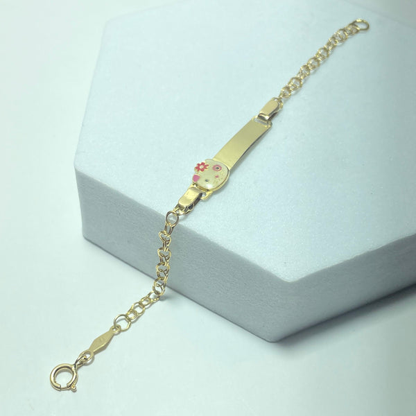 Bracelet Hello Kitty d'or jaune 18K 1,4 g