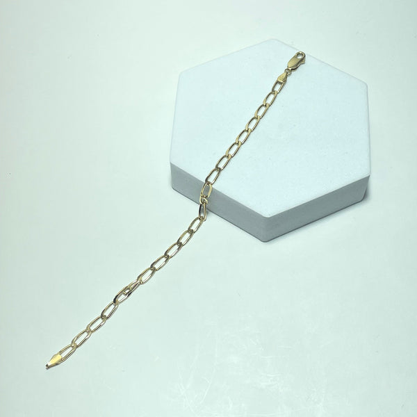 Bracelet maille gourmette or jaune 18 carats 5,58 g