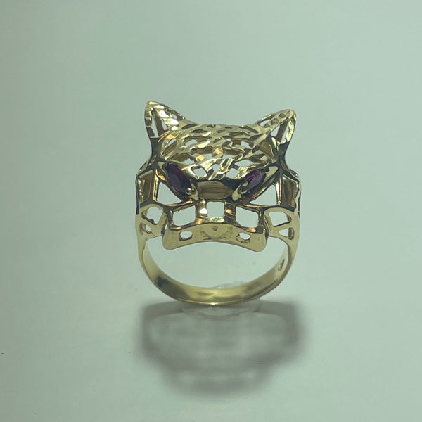 Bague panthère Or 18 carats 5.28 g