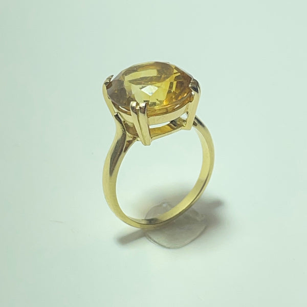 Bague Citrine Or 18 carats 5.76g