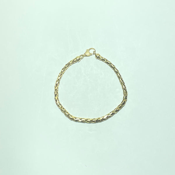 Bracelet maille palmier Or 18 carats 9.10 g