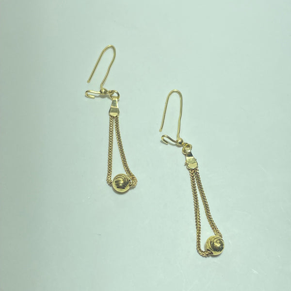 Boucles d'oreilles Pendante Or 18 carats 2.48 g