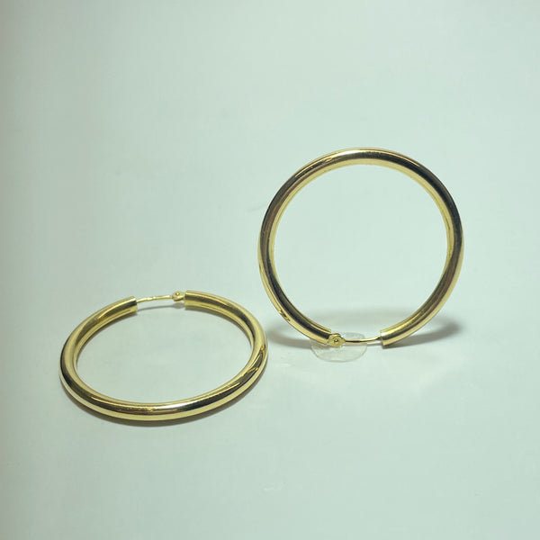 Boucles d'oreilles créoles or 18 carats 3.08 g