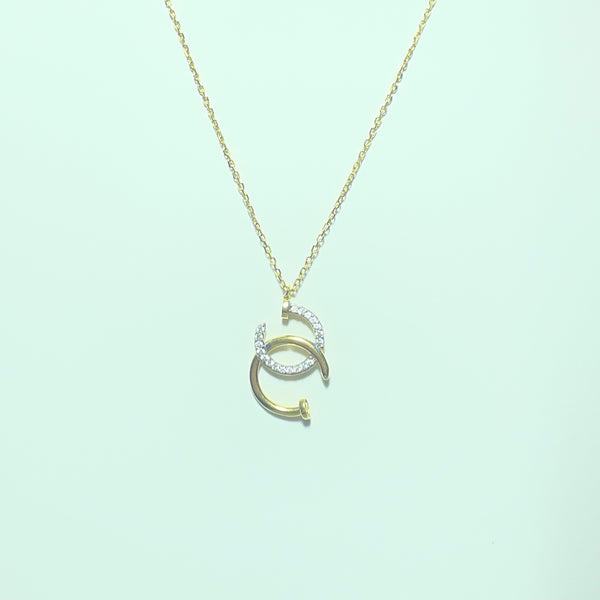 Collier avec pendentif or jaune 3,23 g