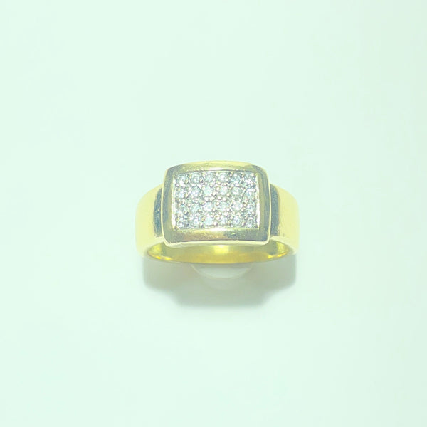 Bague Or 18 carats 7.66 gr avec diamants