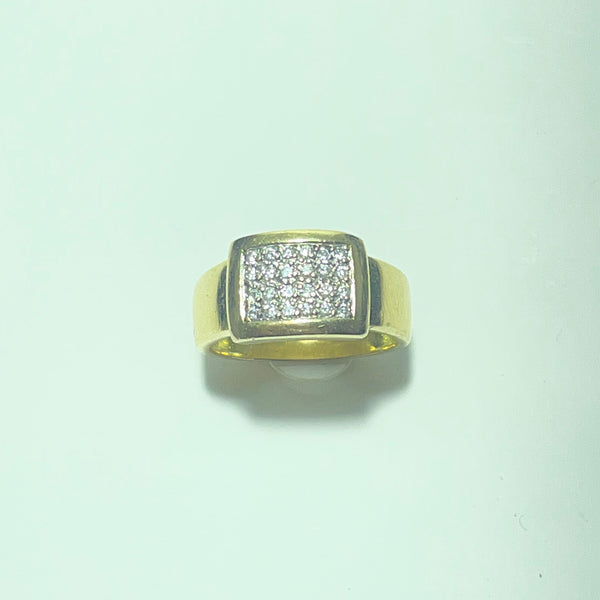 Bague Or 18 carats 7.66 gr avec diamants