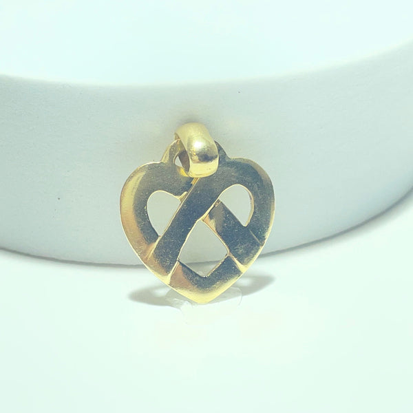 Pendentif Cœur Entrelacé – Or 18 carats
