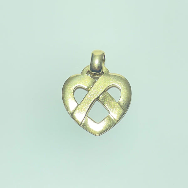 Pendentif Cœur Entrelacé – Or 18 carats