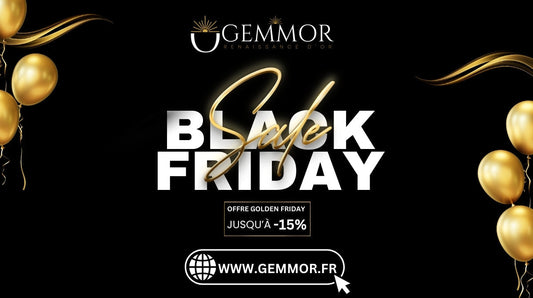 Black Friday GEMMOR : -15 % sur bijoux en or 18K