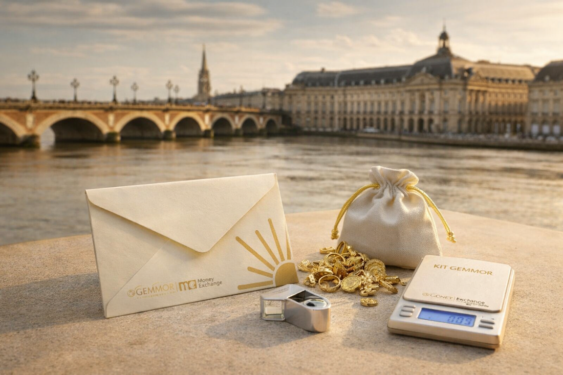 Vendre son Or à Bordeaux sans se déplacer : Découvrez la sécurité Gemmor (par Monex)