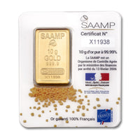 Lingotin d’or SAAMP — 10 g | 999,9 ‰