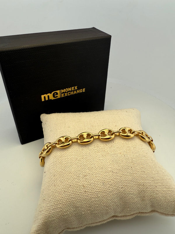 Bracelet graine de café Or 18 carats 11.69 g