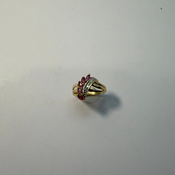 Bague Volute en Or Jaune 18K
