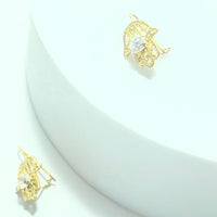 Boucles d'oreilles or 18 carats 1,07 gr