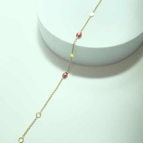 Bracelet coccinelle Or 18 carats 2,03 g