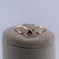 Bague rubis or jaune 0,76 g