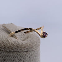 Bague rubis or jaune 0,76 g