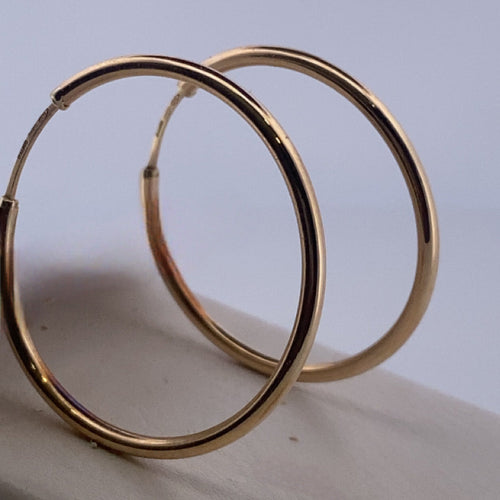 Boucles d'oreilles créoles or jaune 1,6 g