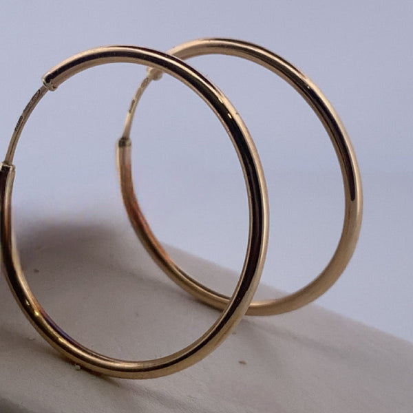 Boucles d'oreilles créoles or jaune 1,6 g