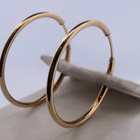 Boucles d'oreilles créoles or jaune 1,6 g