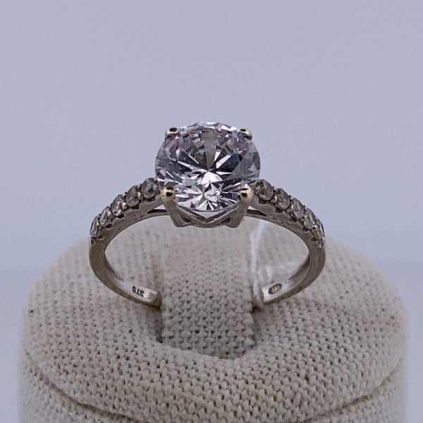 Bague solitaire or jaune 2,2 g